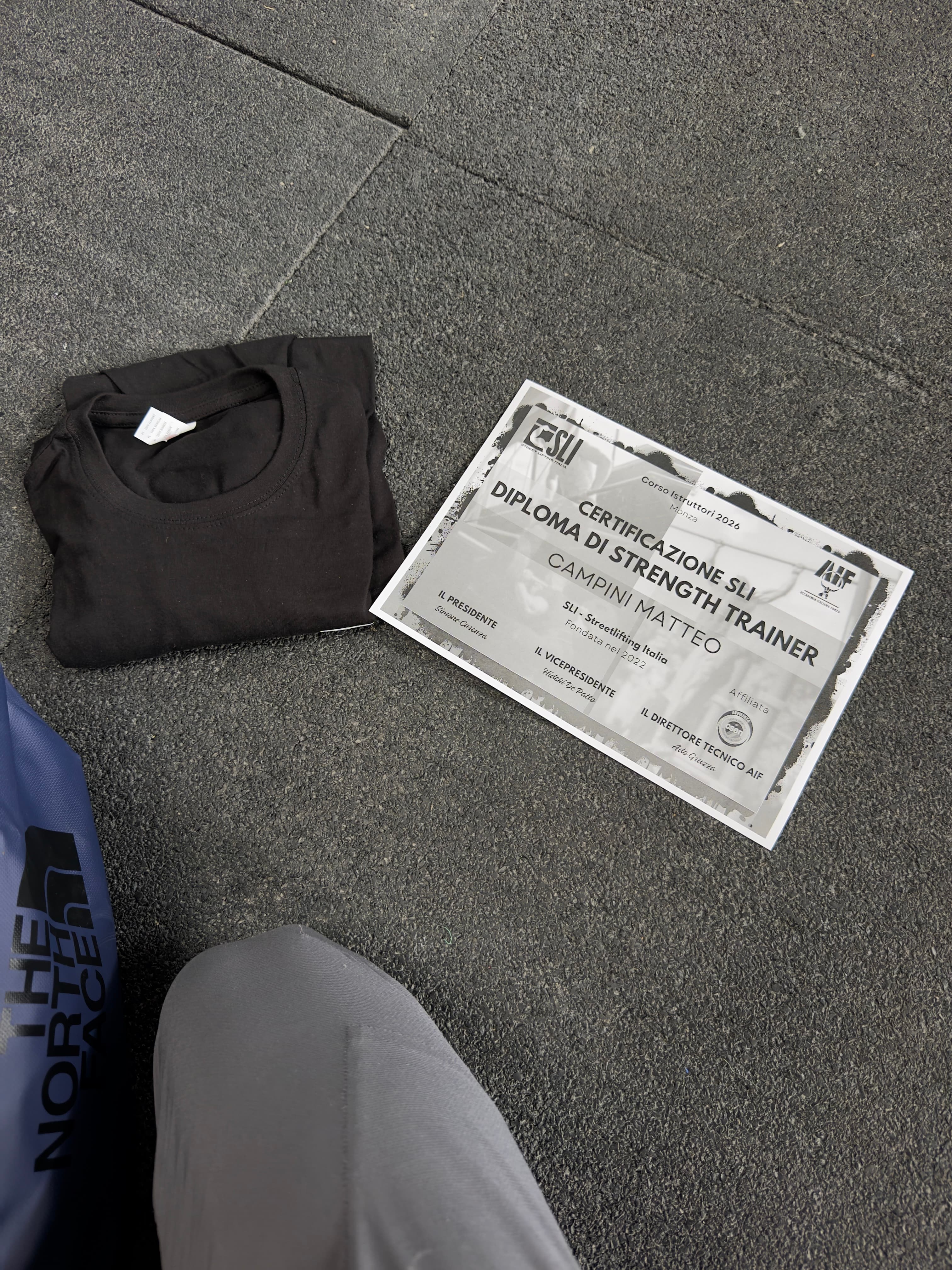 Diploma di Strength Trainer AIF (Streetlifting Italia)