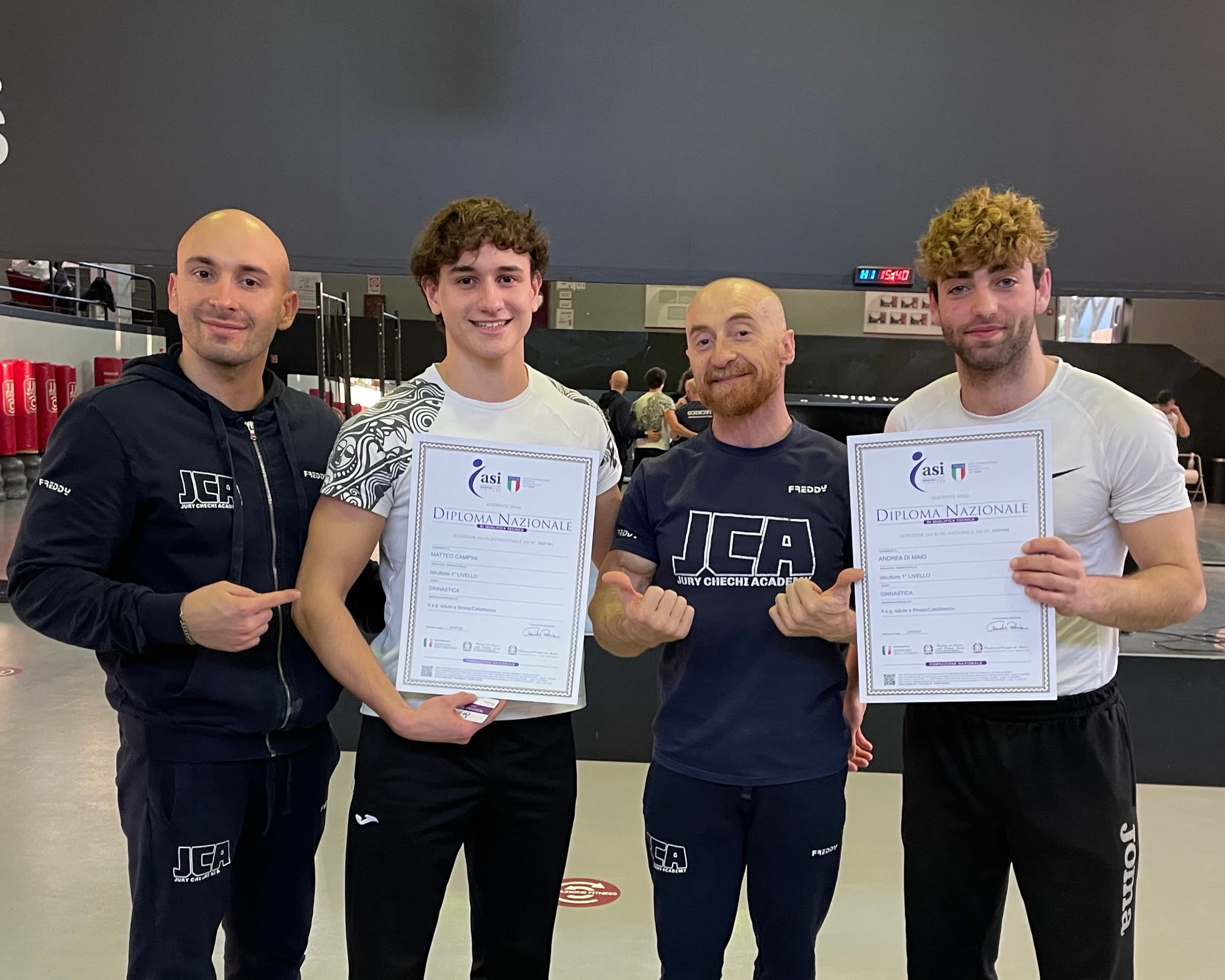 Istruttore di 1° livello Jury Chechi Academy - ginnastica calisthenica