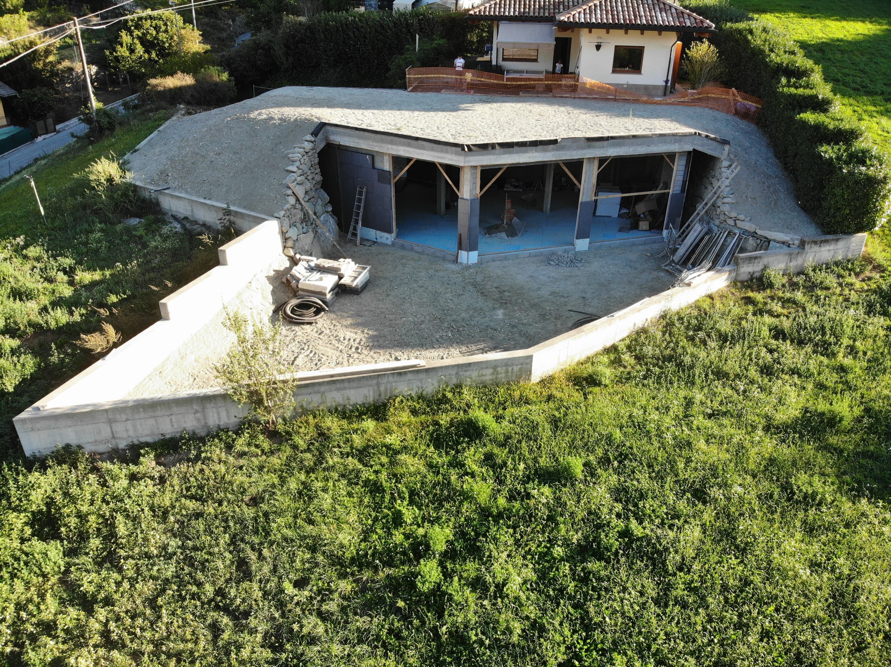 Campini Personal Studio — vista aerea del cantiere