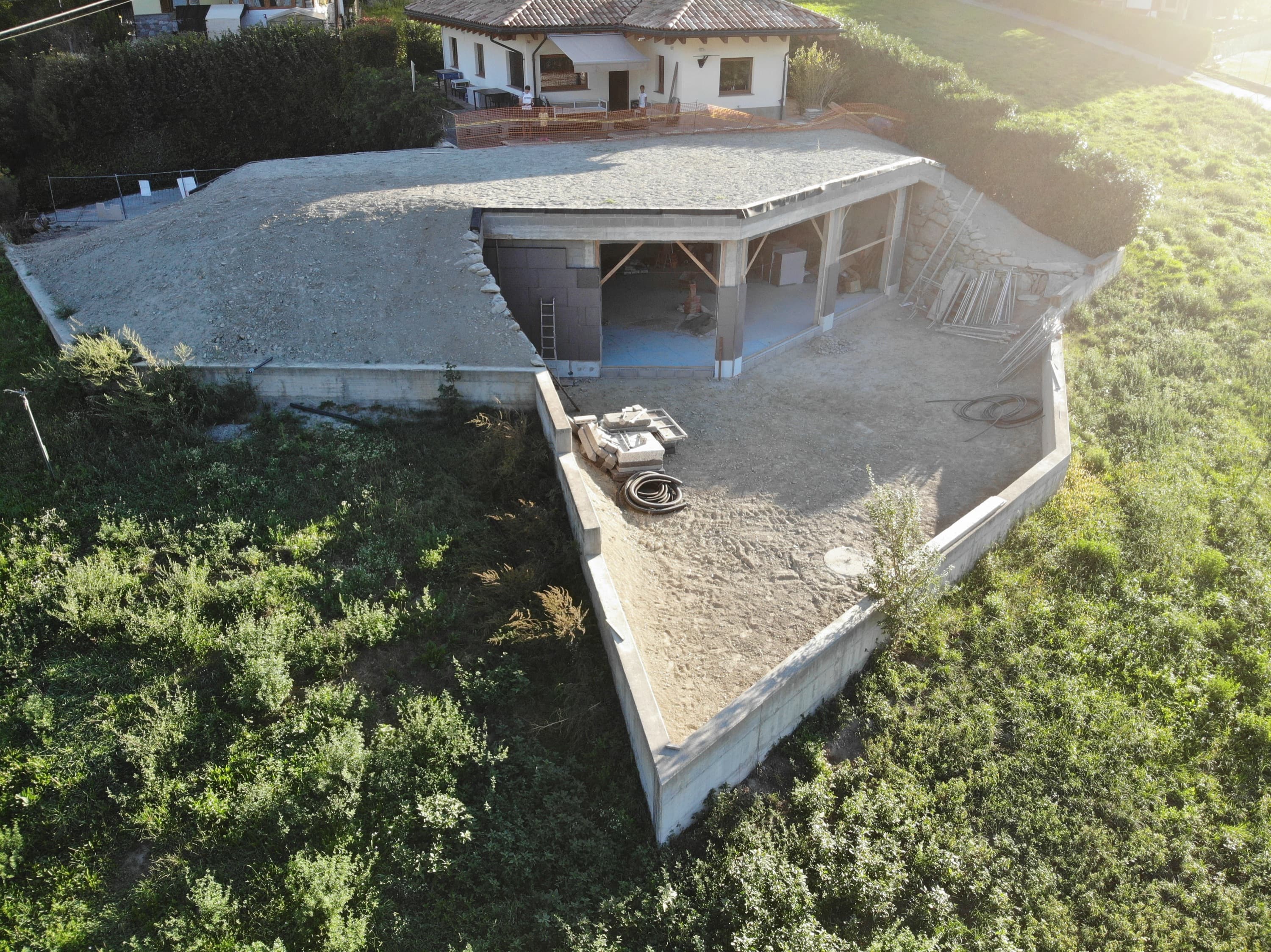 Campini Personal Studio — vista aerea del cantiere